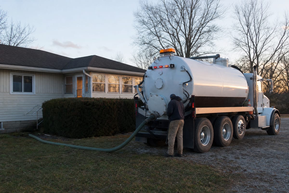 Emergency Septic Pumping work